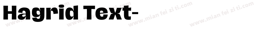 Hagrid Text字体转换